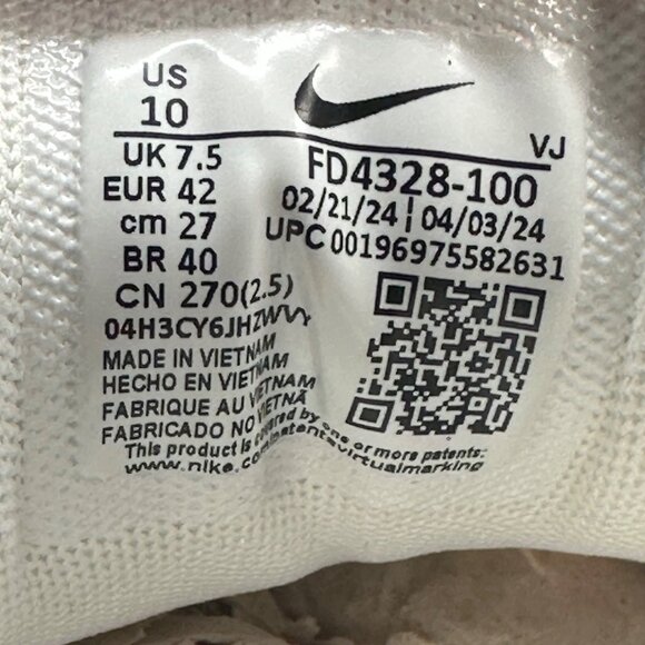 Nike Air Max 90 LV8 Sportswear Shoe FD4328-100 Women Sz 10/Mens Size 8.5 NEW - Picture 11 of 12